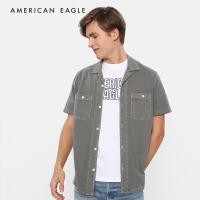 ราคา American Eagle Solid Camp Collar Shirt เสื้อเชิ้ต ผู้ชาย แขนสั้น EMSH 017 2909 309 (18315220473)