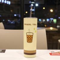 ราคา แก้วน้ำทรงกระบอก ฝาปิดแบบสไลด์ แก้วน้ำลายการ์ตูน แก้วทรงสูง กระบอกน้ำ แก้วน้ำสแตนเลส สูญญากาศ เก็บความร้อน เย็น พร้อมหลอด (5032128058)