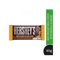 ราคา Hersheys Almond Milk Chocolate 40g แนะนำ เฮอร์ชีส์ ช็อกโกแลตนมผสมอัลมอนด์ 40กรัม (14736827946)