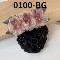 ราคา Korean bank Hotel Flower Hair Net stewardess dish hair net bag nurse headdress womens professional hair accessories (15790058403)