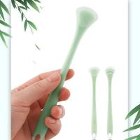 ราคา 2ชิ้นที่ทำความสะอาดเคลือบลิ้นขูดสองด้านทำความสะอาดกลิ่นปากวัสดุซิลิโคนทำความสะอาดแบบสองด้าน (21171045018)