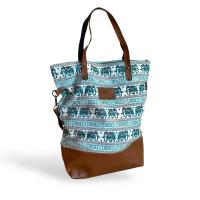 ราคา กระเป๋า กระเป๋าลายช้าง กระเป๋าผ้า กระเป๋าสะพายข้าง กระเป๋าหนัง ตูดกระเป๋าหนัง สายกระเป๋าหนัง (17262232796)