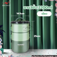 ราคา กล่องอาหาร กล่องข้าว ปิ่นโต กล่องใส่อาหาร ปิ่นโตแยกชั้น ปิ่นโตใส่อาหาร พลาสติก สามารถนำเข้าไมโครเวฟ พร้อมหูหิ้วจับพกพาสะดวก 2 3ชั้น (21025858255)