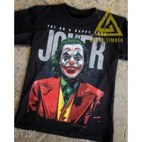 ราคา BT 150 Joker Put On a Happy Face เสื้อยืด สีดำ BT Black Timber T Shirt ผ้าคอตตอน สกรีนลายแน่น S M L XL XXL (10050093962)