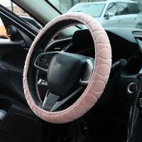 ราคา ที่คลุมพวงมาลัยกำมะหยี่ขนยาวสำหรับฤดูหนาวแผ่นกันลื่นให้ความอบอุ่นในมือปลอกถุงมืออุปกรณ์เสริม Hiasan Interior รถ (20729062700)
