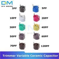 ราคา diymore 10PCS 6มม Trimmer Variable ตัวเก็บประจุเครื่องเคลือบ3PF 5PF 10PF 20PF 30PF 40PF 50PF 60PF 70PF 120PF ปรับ Capacitors สำหรับ Arduino (7791991648)