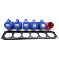 ราคา เพลทเหล็ก 6 ช่อง ชุดโหลดไฟ เพลทปลั๊กติดแร็ค 2U ชุดโหลดประกอบเอง เพลทใส่เพาเวอร์ปลั๊ก 6 ช่อง พร้อมอุปกรณ์ 32Aไม่รวมสายไฟ (20775364406)