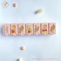 ราคา ฺBEST SALE กล่องใส่ยา ตลับใส่ยา แบบ 7 ช่อง ตลับใส่ยาขนาดพกพา ตลับยา ลายการ์ตูน ตลับยาพกพา กล่องยาพกพา ใส่ยาเม็ดใหญ่ได้ กล่องยา7วัน medicine box (7098252803)