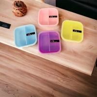 ราคา กล่องใส่อาหารพลาสติก2ช่อง (18576125328)