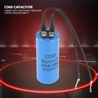 ราคา CD60 สตาร์ทคาปาซิเตอร์ CD60 รันคาปาซิเตอร์พร้อมสายไฟ 250V AC 50uF 50 60Hz สำหรับมอเตอร์เครื่องอัดอากาศ (20041974291)