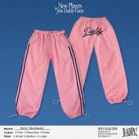ราคา DADDY Nelly Sweatpants กางเกงวอร์มยางยืดจัมพ์ปลายขา สกรีน Daddy ด้านหลัง สีชมพู สีกรม สีขาว (18525631525)