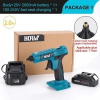 ราคา ปืนยิงกาวไฟฟ้าไร้สาย600วัตต์สำหรับ Makita แบตเตอรี่18โวลต์ขนาด11มม แท่งกาวร้อนละลายสำหรับงานฝีมือในบ้านแบบ DIY (21170997372)