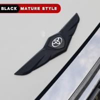 ราคา Xuming สำหรับรถโตโยต้าด้านหน้าฝากระโปรงหน้าเครื่องประดับโลหะตกแต่งโลโก้สติกเกอร์ปีกนางฟ้าพอดีกับ Hilux Yaris Fortuner Corolla Cross โคโรลล่า HiAce Alphard Camry Vios อุปกรณ์เสริม C HR (20054557529)