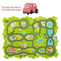 ราคา Puzzle Railcar Toys for Kids Cartoon Dinosaurs Race Car Track Toys with Electric Car Educational Jigsaw Toy for Children Gift (20161492287)