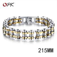 ราคา Opk โซ่สร้อยข้อมือผู้ชาย BIKER 316L สแตนเลสสร้อยข้อมือบุรุษแฟชั่นกีฬาเครื่องประดับจักรยานจักรยานการเชื่อมโยงโซ่สร้อยข้อมือเครื่องประดับสบายๆ (674406618)