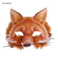 ราคา Halloween Fox Owl Bunny Tiger Mask Funny Animal Half Face Mask for Cosplay Masquerade Animal Carnival Party Mask Props (19682970878)