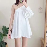 ราคา เดรสผู้หญิง เดรสออกงาน เปิดไหล่ข้างเดียว (20874845671)