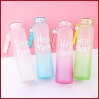 ราคา ขวดน้ำ ขวดน้ำดื่ม ขวดแก้ว ขวดน่ารัก ขวดใส่น้ำ 400ml พร้อมฝาครอบกันรั่วมีสายคล้อง น้ำหนักเบาและพกพาสะดวก (20767585202)