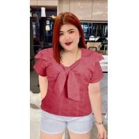 ราคา 305 R รวมแบบเสื้อสาวอวบสีแดง รับตรุษจีน เสื้อสาวอวบสีแดงแบบน่ารักๆ (17378284426)