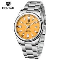 ราคา BENYAR นาฬิกาผู้ชายรุ่น BY 100นาฬิกาข้อมือกลไกสแตนเลสสตีลกันน้ำ ST6 M 5185สำหรับผู้ชาย (10477923811)