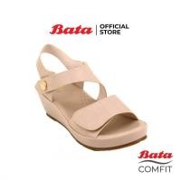 ราคา Bata COMFIT รองเท้าเพื่อสุขภาพ Comfortwithstyle รองเท้าส้นทึบ รองเท้ารัดส้น สำหรับผู้หญิง สีดำ รหัส 6616713 สีชมพู รหัส 6618713 (1062808144)