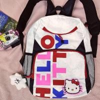 ราคา กระเป๋าเป้สะพายหลัง Hello Kitty สำหรับผู้หญิงกระเป๋านักเรียนลำลองมีซิปน่ารักกระเป๋ากระเป๋าสะพายบ่าผ้าใบลายการ์ตูน (20671489124)