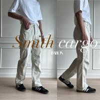 ราคา BARON Smith cargo pants กางเกงขากระบอกตรงคาร์โก้เอวสม็อค (21049769180)