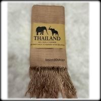 ราคา ผ้าคลุมไหล่ ผ้าพันคอ ผ้าฝ้าย ผ้าเปลือกไหม มีภู่ทั้งสองด้าน (20388996527)