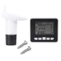 ราคา มิเตอร์พร้อมเซนเซอร์วัดระดับน้ำในแทงค์น้ำ Wireless Ultrasonic Tank Liquid Level Meter With Temperature Water Tank Transmitter (6737688661)