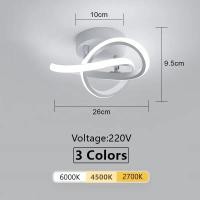 ราคา โคมไฟเพดาน LED 3สีแบบโมเดิร์นโคมไฟ220V โคมไฟเพดานดีไซน์ในร่มโคมไฟระย้าติดโถงทางเดินสำนักงาน (21170952309)