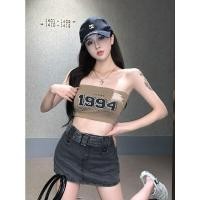 ราคา เสื้อเกาะอก ลายวินเทจ y2k มีฟองน้ำในตัว ผ้ายืด เสื้อเกาะอก1994 เสื้อเกาะอกมีฟองน้ำในตัว (21108225466)