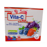 ราคา ยกกล่อง Vitamin C Vita C Multi Fruit Gummy Jelly Strip เยลลี่ผลไม้ ผสมวิตามินซี สำหรับเด็ก (17225672231)