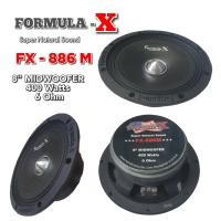 ราคา ลำโพง FORMULA X รุ่น FX 886M ลำโพงเสียงกลาง 8 นิ้ว เฟสปลั๊ก แพ็ค 1 ดอก กล่อง สำหรับรถยนต์ เครื่องเสียงติดรถยนต์ (21288114716)