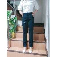 ราคา กางเกงผ้านาโนทรงขากระบอกเล็กตะขอหน้า (17164053862)