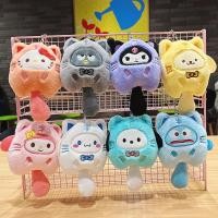 ราคา Sanrio ตุ๊กตาพวงกุญแจ Hello Kitty My Melody Kuromi Cinnamoroll การ์ตูนสัตว์ตุ๊กตากระเป๋านักเรียนจี้กระเป๋าเป้สะพายหลังตกแต่งตุ๊กตา (20790830934)