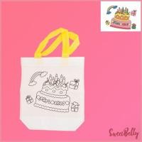 ราคา Sweet Belly ระบายสี 6 แท่ง กระเป๋าผ้าระบายสีพร้อมสีระบาย กระเป๋าผ้า graffiti bag มีสินค้าพร้อมส่ง (18942431179)