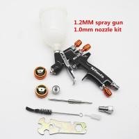 ราคา ปืนสเปรย์ขนาด1 2มม ชุดหัวฉีดขนาด1 0มม ปืนพ่นถัง400CC 250CC พร้อมถ้วยผสมสีและอะแดปเตอร์ปืนฉีดปืนสเปรย์พ่นสีขนาดเล็ก (20433865896)