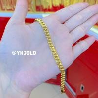 ราคา สร้อยข้อมือทอง1บาท Yhgold ลายบิดนูน บิดตะไบ ทองคำแท้96 5 ขายได้จำนำได้ (17062375988)