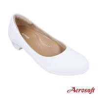 ราคา Aerosoft แอโร่ซอฟ รองเท้าพยาบาล รองเท้าหนังสีขาว สีดำ รุ่น CW3431S (16845248080)