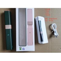 ราคา PASTSKY ที่หนีบผมตรงขนาดเล็กเครื่องม้วนผมไร้สายชาร์จ USB แผ่นเหล็กไทเทเนียมเซรามิกความเร็ว3ระดับเครื่องม้วนผมตรงแห้งแบน (19358034883)