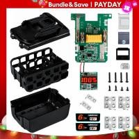 ราคา เคสแบตเตอรี่ BL1830สำหรับ Makita 18V 6 0Ah 3 0Ah DIY 1860 1850กล่องพร้อมแผงวงจร BMS แผงวงจร PCB ป้องกันการชาร์จ BL1840 LED ดิจิตอล (21171102528)