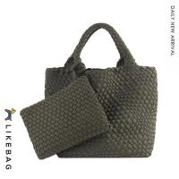 ราคา LIKEBAG กระเปาสพายหญิงกระเป๋าสานกระเป๋าสะพายกระเป๋าไนลอนความจุขนาดใหญ่กระเป๋าถือกระเป๋าทอกระเป๋าคลัทช์ (16507737550)