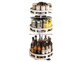 ราคา ชั้นวาง ชั้นวางเครื่องปรุงหมุน360องศา ชั้นวางเอนกประสงค์ เครื่องปรุงรสแบบหมุนได้ หมุนได้ 360 องศา ถาดเก็บเครื่องสำอาง ชั้นวางของครัว (18729247078)