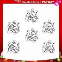 ราคา จี้รูปเสือ30ชิ้นจี้เครื่องรางหัวเสือสัตว์โบราณจี้เงินอัลลอยด์เสือเสน่ห์ลูกปัดห้อยสำหรับผู้ชายสร้อยคอสร้อยข้อมือพวงกุญแจเครื่องประดับทำ (20817239998)