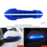 ราคา RTO 2ชิ้น3D รถกระจกมองหลังสติกเกอร์ Styling ปลอดภัยการแจ้งเตือนสะท้อนแสงสติกเกอร์แถบตกแต่งรถยนต์กระจกมองหลัง (19353952167)