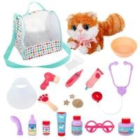 ราคา COD Pet Vet Toys Doctor Kit For Kid Pretend Play Vet Set For Kids With Bag Play Veterinary Set Pet Feeding Grooming Role Play Toys For 3 8 Years Old Kids reasonable (20039230929)