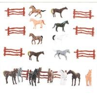 ราคา ชุดฟาร์มม้าพร้อมรั้วกั้น โมเดลม้า8ตัว โมเดลสัตว์ป่า (11498572369)