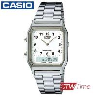 ราคา Casio Standard นาฬิกาข้อมือ ช ญ สายสแตนเลส รุ่น AQ 230A 7BMQ หน้าขาว ตัวเลข (1793414946)