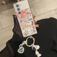 ราคา JieHui สำหรับ Samsung Z Fold5 PC Matte White stitching Snoopy Fashion Phone Case (20050974810)