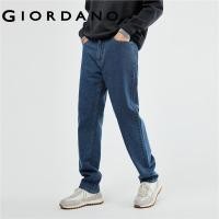 ราคา GIORDANO Men Jeans Fake Small Pocket Mid Rise Denim Jeans Classic Five Pocket Simple Fashion Casual Loose Denim Pants 01113081 (20243529171)